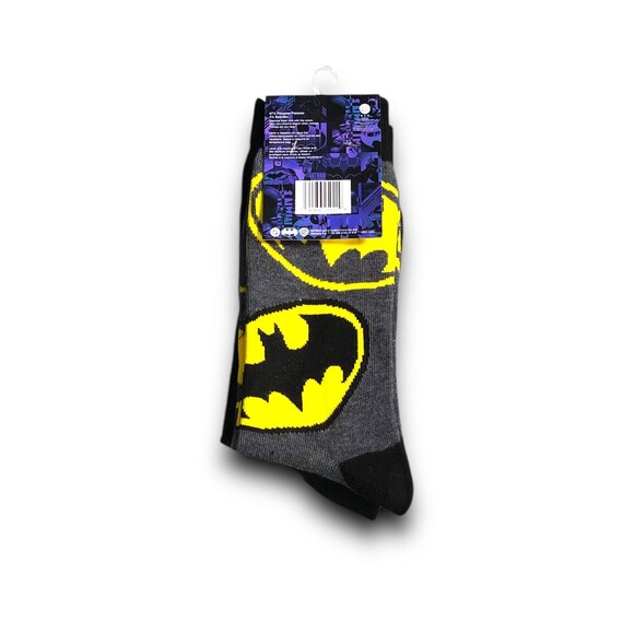 DC Comics Batman Men's Crew Socks - 2 Pairs - Picture 3 of 3